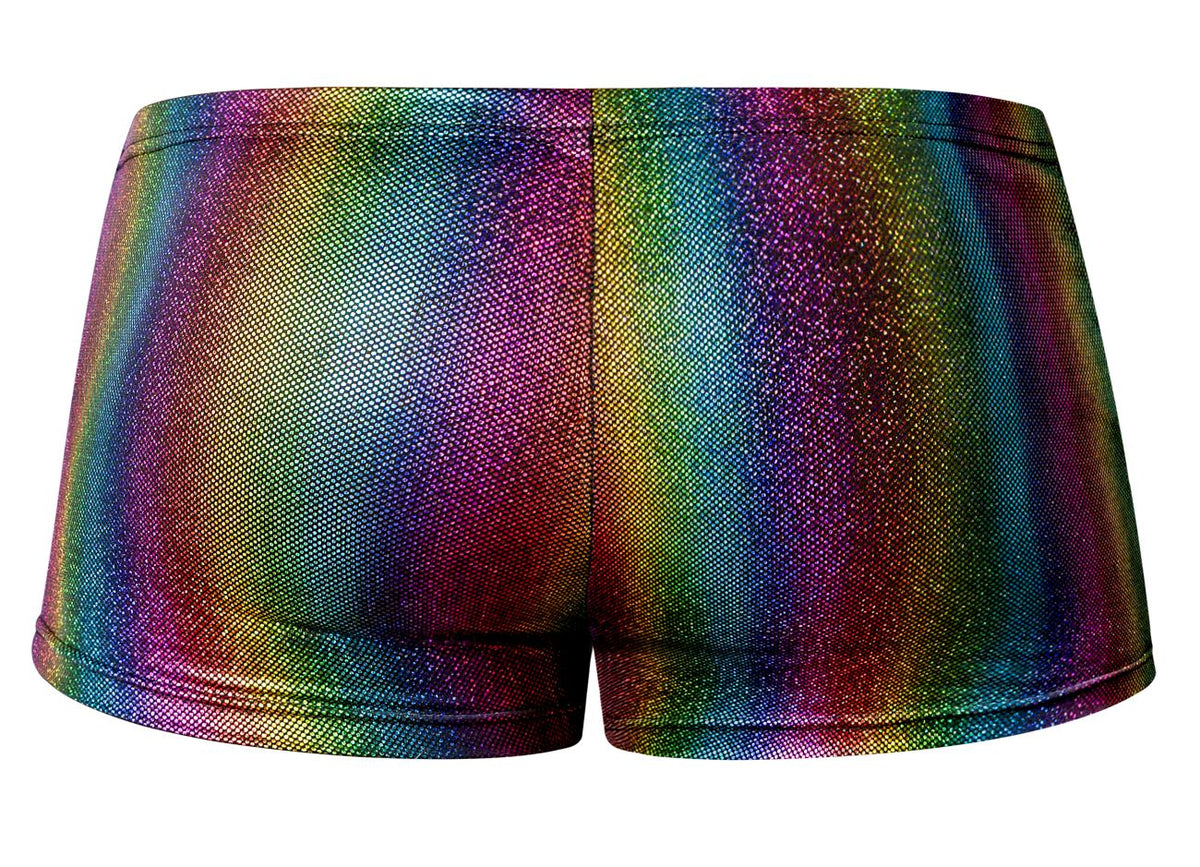 Male Power Men's Underwear 132-297 Pack N Play Pocket Short Color Rainbow
