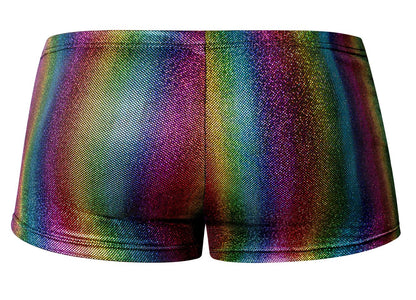 Male Power Men's Underwear 132-297 Pack N Play Pocket Short Color Rainbow