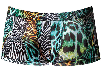 Male Power Men's Underwear 143-295 Go Wild Uplift Mini Short Color Multi Animal