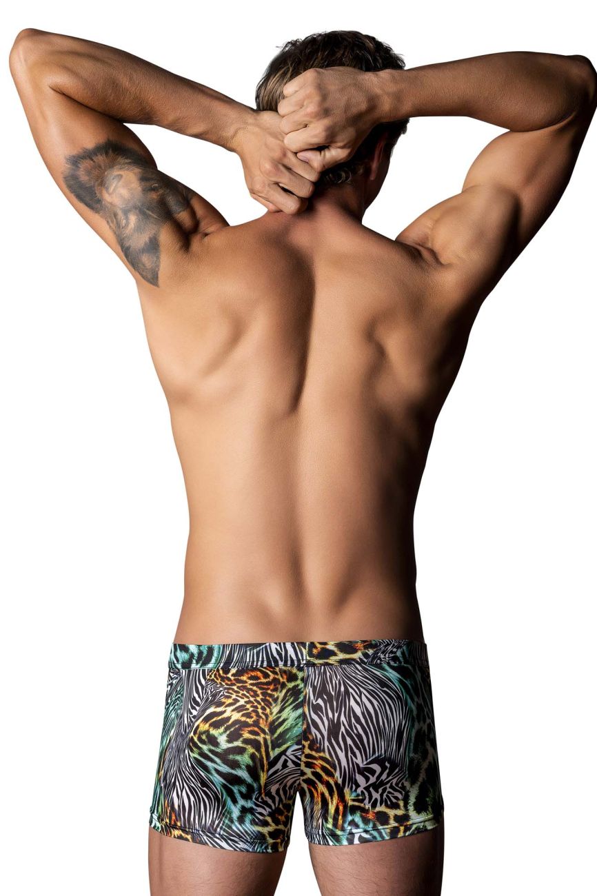 Male Power Men's Underwear 143-295 Go Wild Uplift Mini Short Color Multi Animal