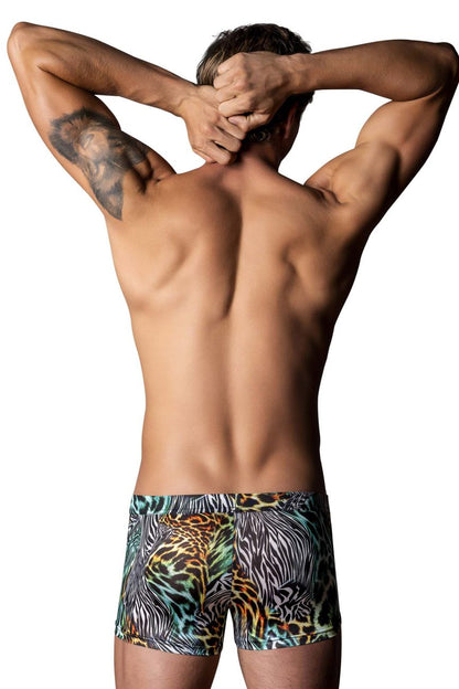 Male Power Men's Underwear 143-295 Go Wild Uplift Mini Short Color Multi Animal