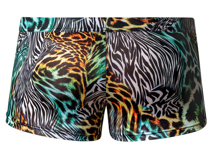 Male Power Men's Underwear 143-295 Go Wild Uplift Mini Short Color Multi Animal