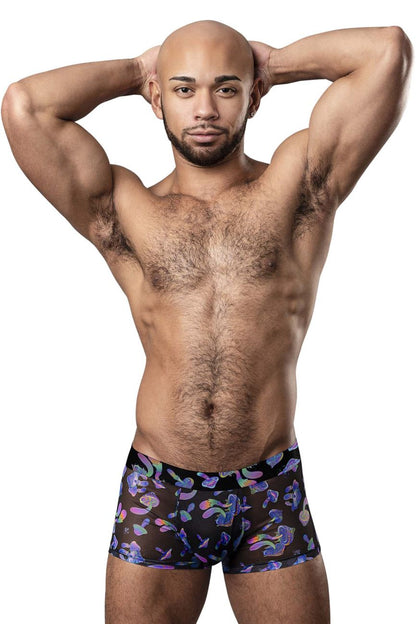 Male Power Men's Underwear 145-294 Hazy Dayz Pouch Short Color Mushrooms