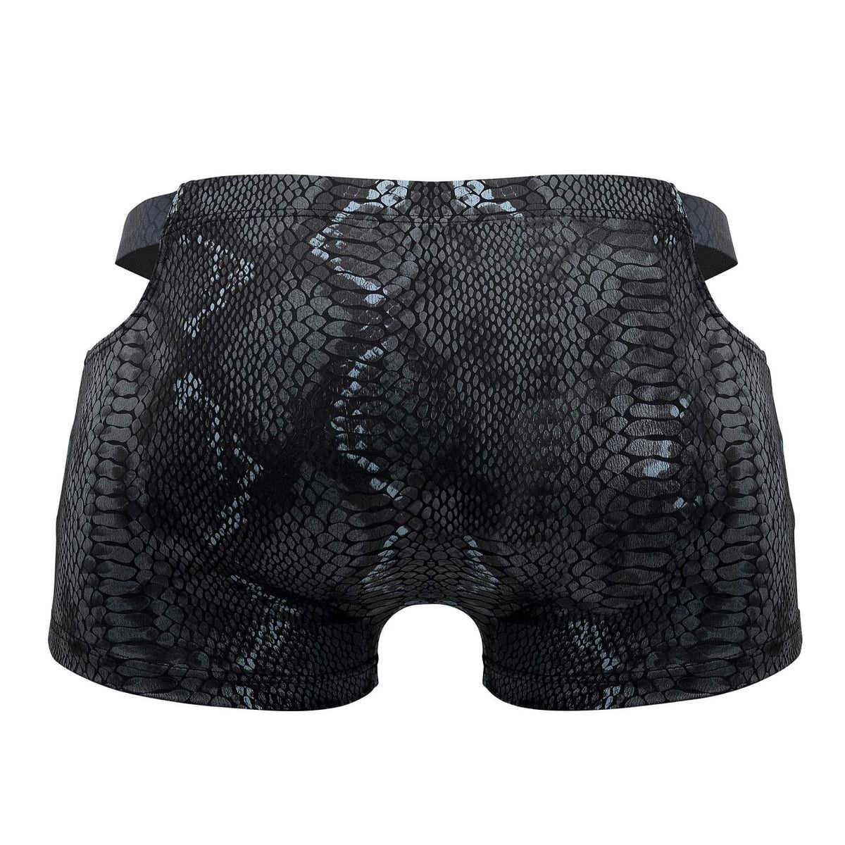 Male Power Men's Underwear 153-282 S-naked Pouch Short Color Black-Blue