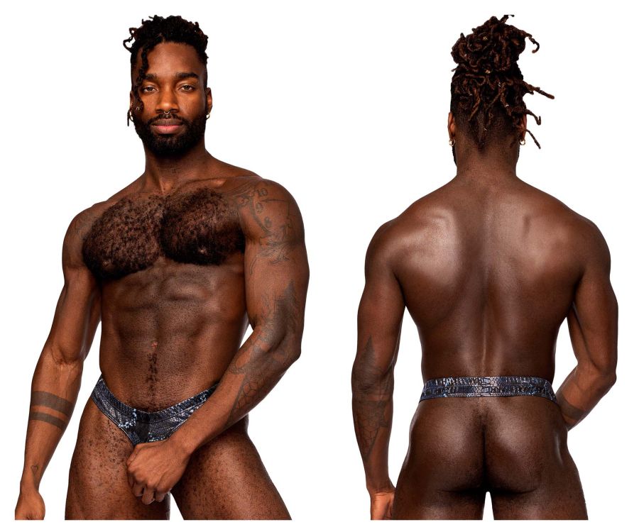 Male Power Men's Underwear 334-282 S-naked Power Sock Color Black-Blue