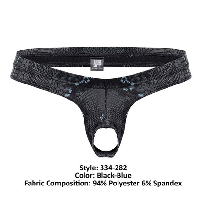 Male Power Men's Underwear 334-282 S-naked Power Sock Color Black-Blue
