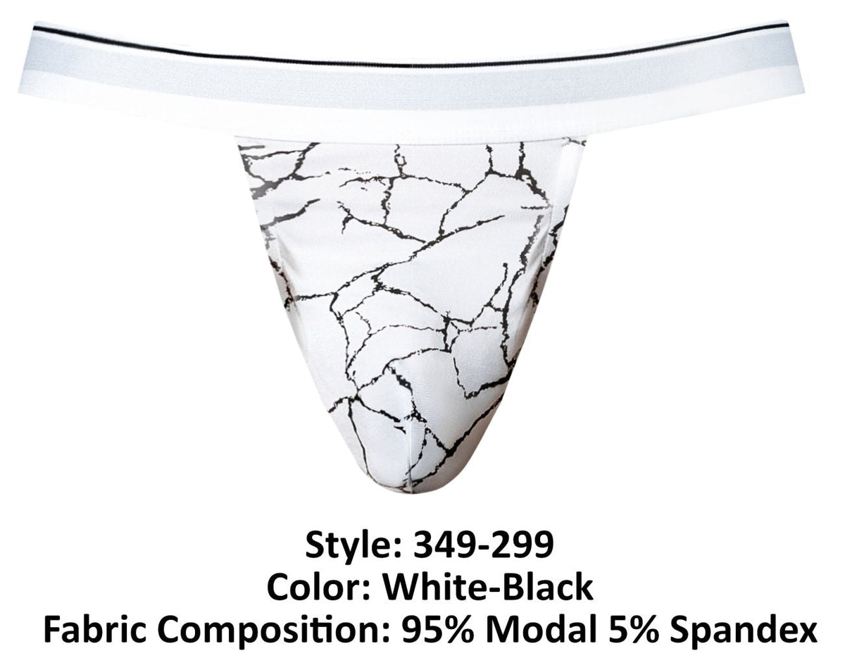 Male Power Men's Underwear 349-299 Soo Cumfy Jock Color White-Black