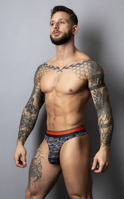 Male Power 412-299 Soo Cumfy Thongs Color Navy