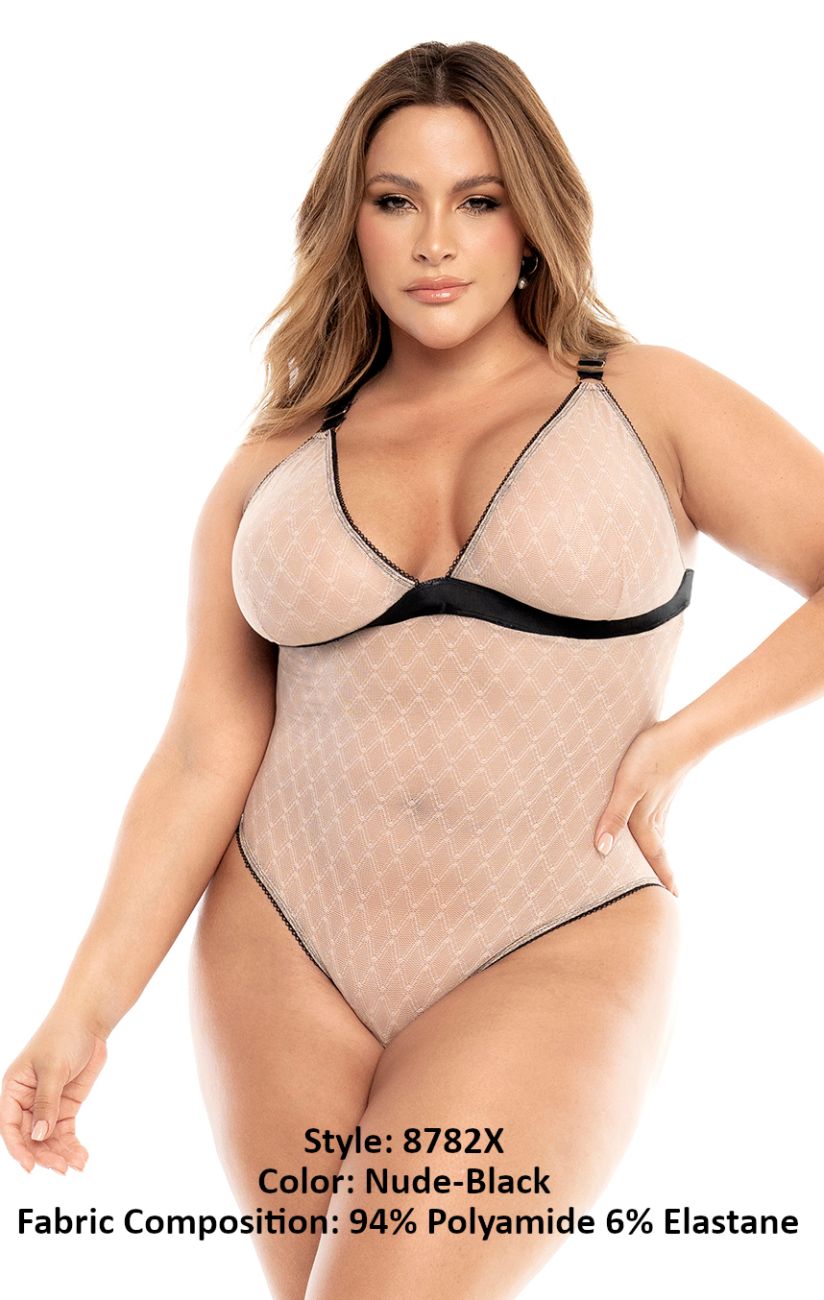 Mapale 8782X Bodysuit Color Nude-Black