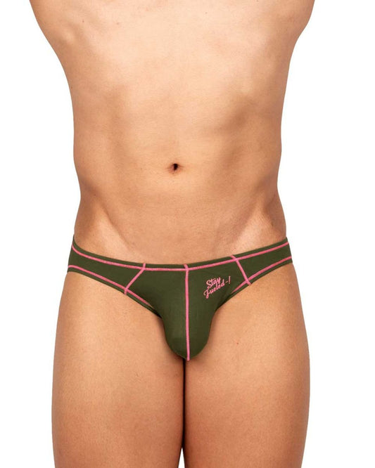 Private Structure EPUS4563 Prime Eutopia Bikini Brief Color Olive