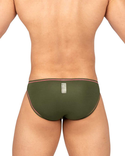 Private Structure EPUS4563 Prime Eutopia Bikini Brief Color Olive