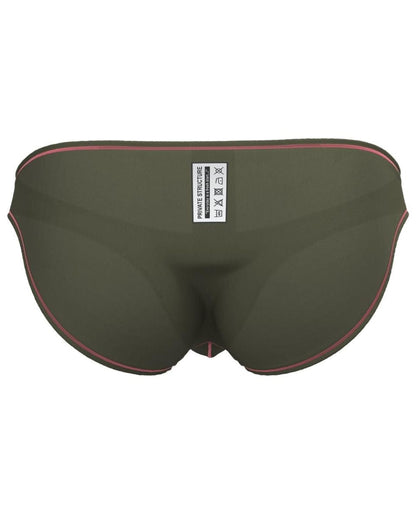 Private Structure EPUS4563 Prime Eutopia Bikini Brief Color Olive