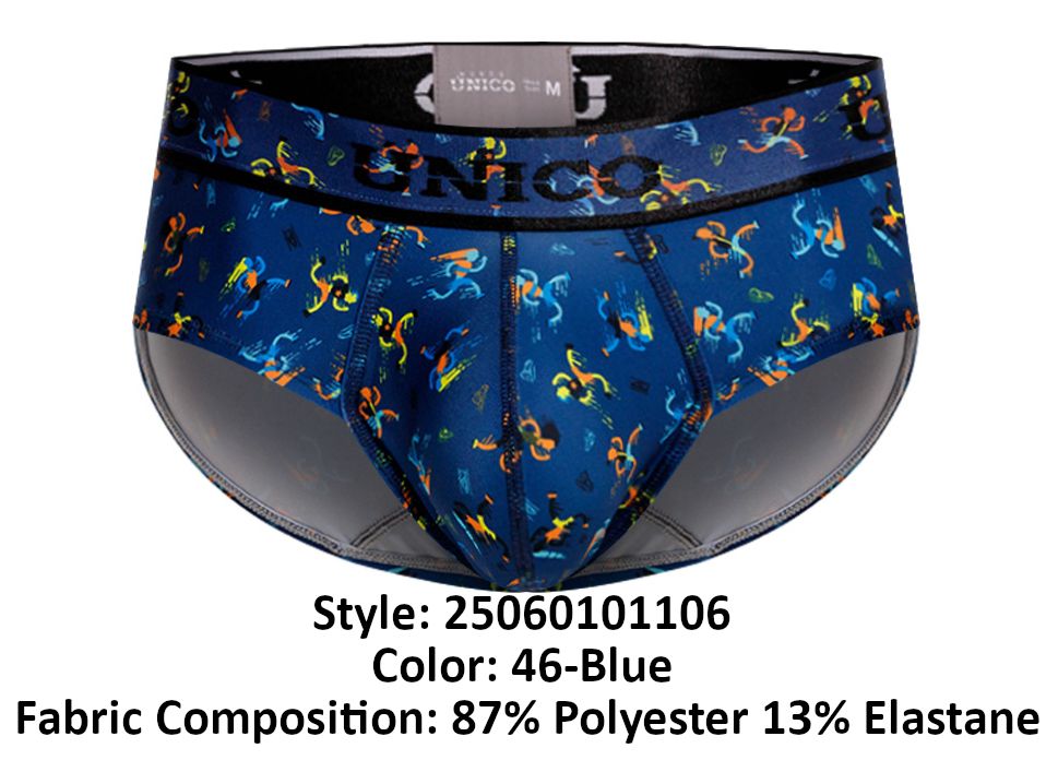 Unico 25060101106 Pacer Briefs Color 46-Blue