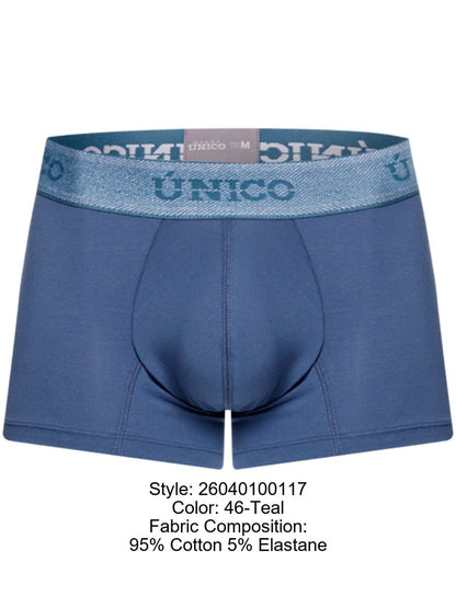 Unico 26040100117 Classic Trunks - Premium Men's Everyday Essential Color 46-Teal
