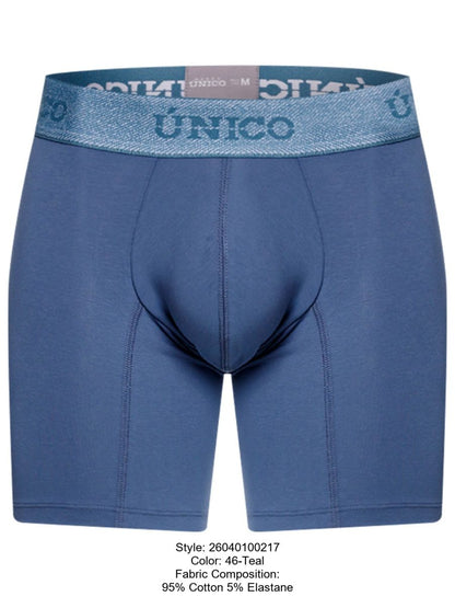 Unico 26040100217 Classic Boxer Briefs in Teal - Premium Comfort and Style Color 46-Teal