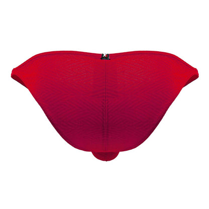 Xtremen Men's Underwear 91192 Jacquard Bikini Color Red