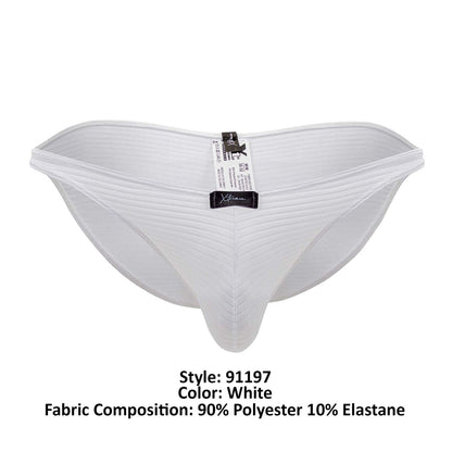 Xtremen 91197 Jacquard Bikini Color White