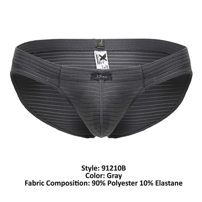 Xtremen 91210B Microfiber Briefs Color Gray