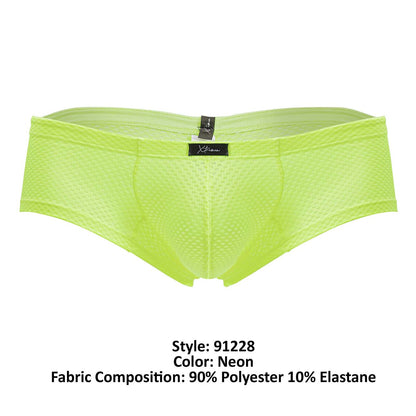 Xtremen Men's Underwear 91228 Microfiber Trunks Color Neon Green