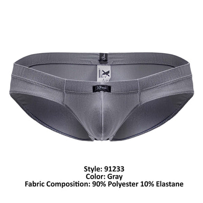 Xtremen Men's Underwear 91233 Microfiber Briefs Color Gray