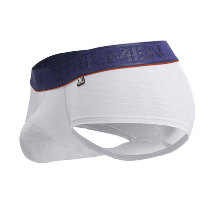Xtremen Men's Underwear 91243 Microfiber Trunks Color White