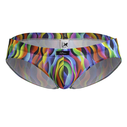 Xtremen 91248 Printed Briefs Color Waves