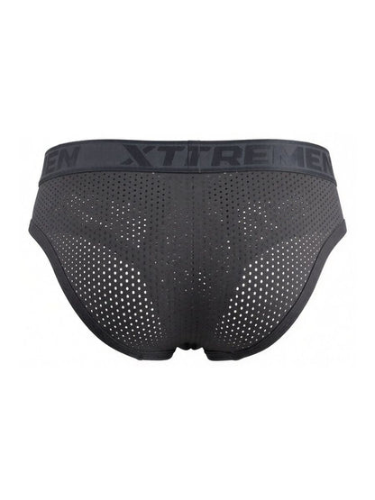 Xtremen 91250 Microfiber Mesh Briefs Color Gray