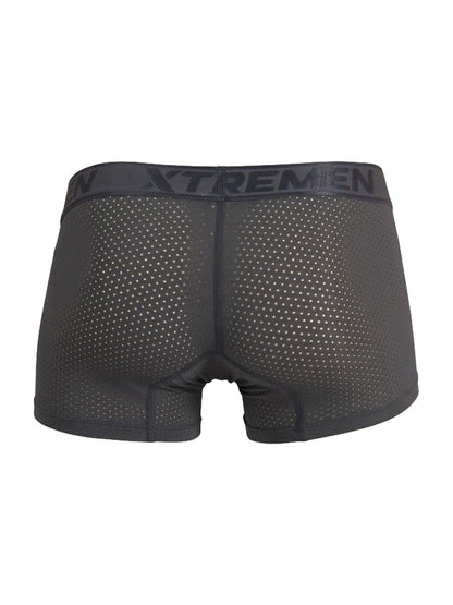 Xtremen 91251 Microfiber Mesh Boxer Briefs Color Gray