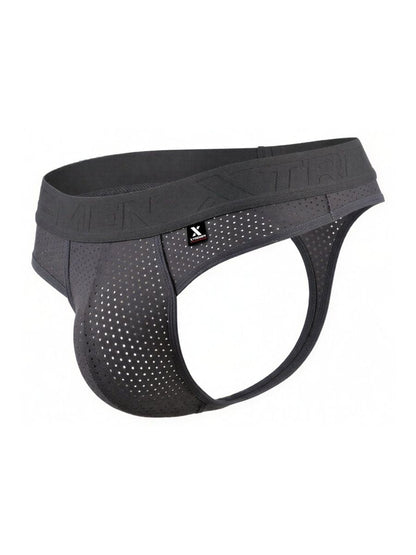Xtremen 91268 Microfiber Mesh Thongs Color Gray