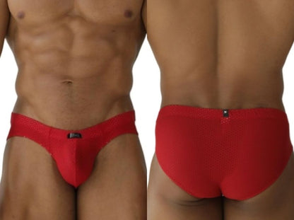 Xtremen 91270 Microfiber Mesh Briefs Color Red
