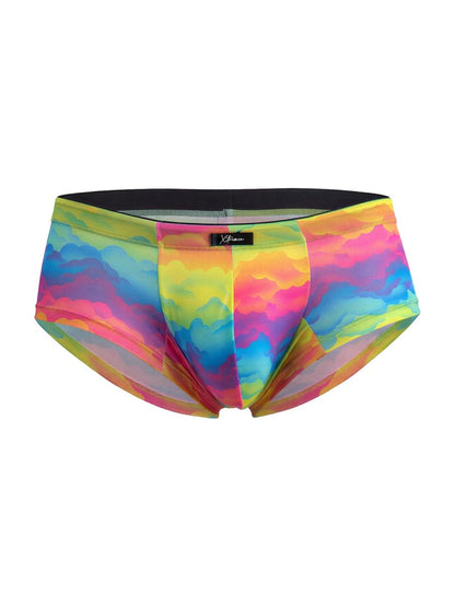Xtremen 91283 Rainbow Printed Microfiber Briefs Color Cloud