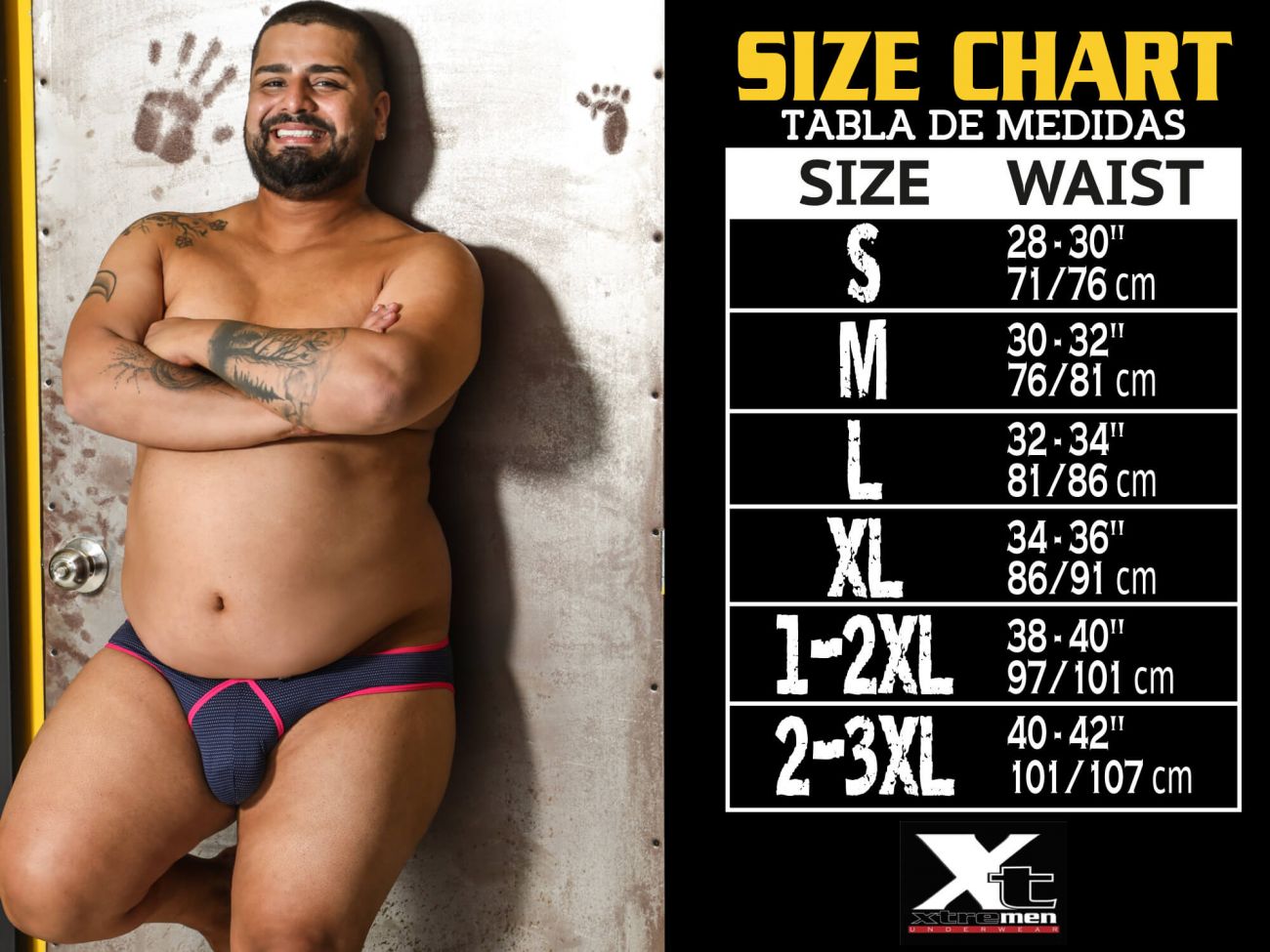 Xtremen 54446C Jacquard Stripes Boxer Briefs Color Gray